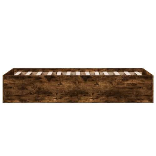 Okvir za krevet boja hrasta 90x190 cm konstruirano drvo - Dimljeni hrast 90 x 190 cm 35 cm Cijena