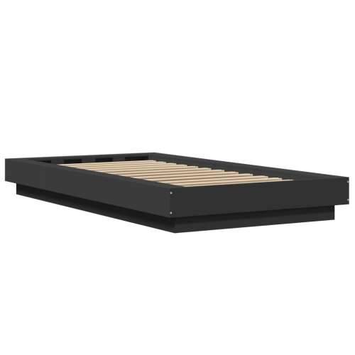 Okvir za krevet crni 90x200 cm konstruirano drvo - Crna 90 x 200 cm Cijena