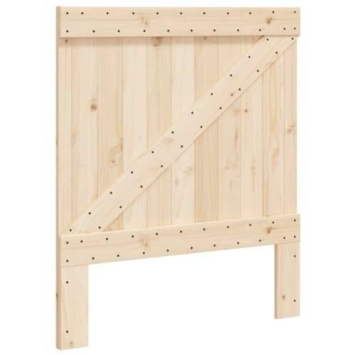 Okvir za krevet s uzglavljem sivi 90x200 cm masivna borovina - Siva 90 x 200 cm Ne with triangle headboard Cijena