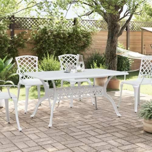 Vrtni stol bijeli 150 x 90 x 72 cm od lijevanog aluminija - Bijela 1 Cijena