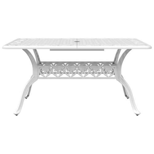 Vrtni stol bijeli 150 x 90 x 72 cm od lijevanog aluminija - Bijela 1 Cijena