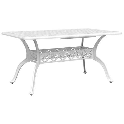 Vrtni stol bijeli 150 x 90 x 72 cm od lijevanog aluminija - Bijela 1 Cijena