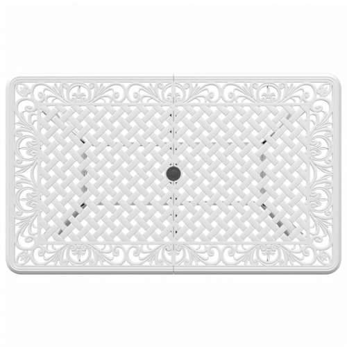Vrtni stol bijeli 150 x 90 x 72 cm od lijevanog aluminija - Bijela 1 Cijena
