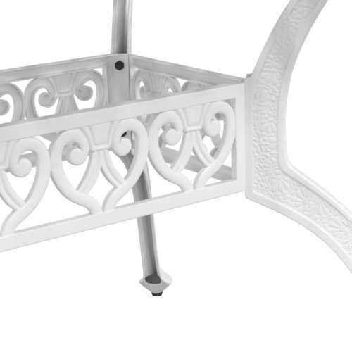 Vrtni stol bijeli 150 x 90 x 72 cm od lijevanog aluminija - Bijela 1 Cijena