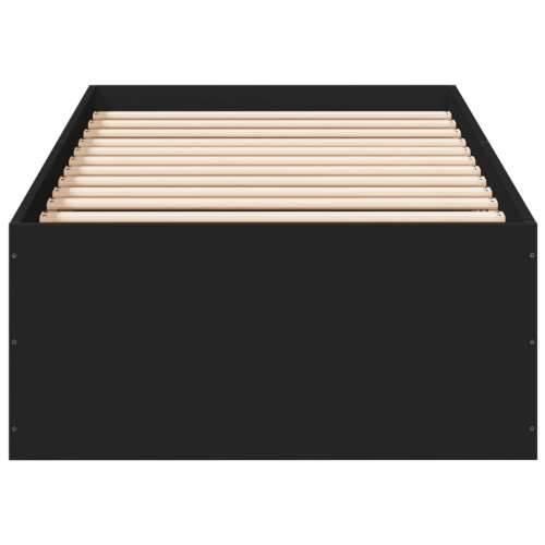 Okvir za krevet crni 75 x 190 cm od konstruiranog drva - Crna 75 x 190 cm 35 cm Cijena