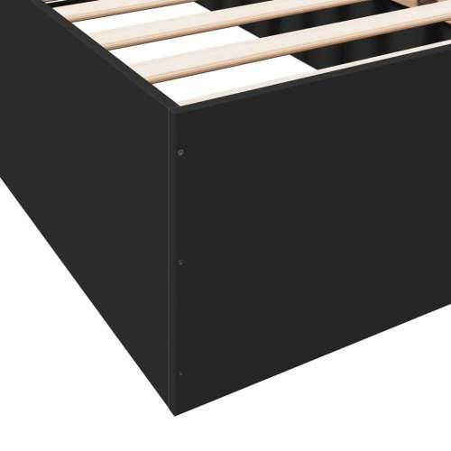 Okvir za krevet crni 75 x 190 cm od konstruiranog drva - Crna 75 x 190 cm 35 cm Cijena