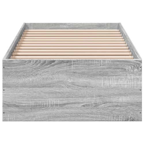 Okvir za krevet boja hrasta 75 x 190 cm od konstruiranog drva - Sivi hrast sonoma 75 x 190 cm 35 cm Cijena