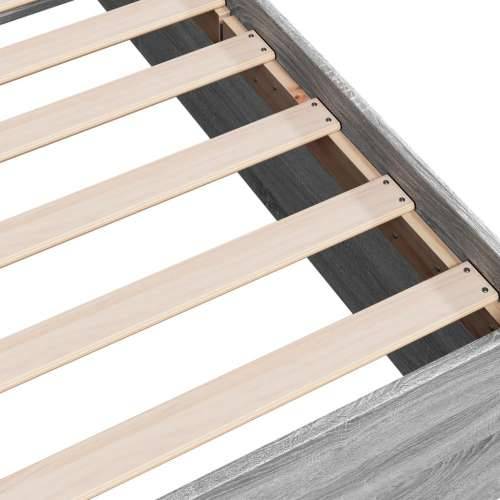 Okvir za krevet boja hrasta 75 x 190 cm od konstruiranog drva - Sivi hrast sonoma 75 x 190 cm 35 cm Cijena