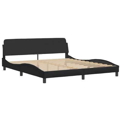 Krevet s madracem crni 180 x 200 cm od umjetne kože - Crna 180 x 200 cm Cijena