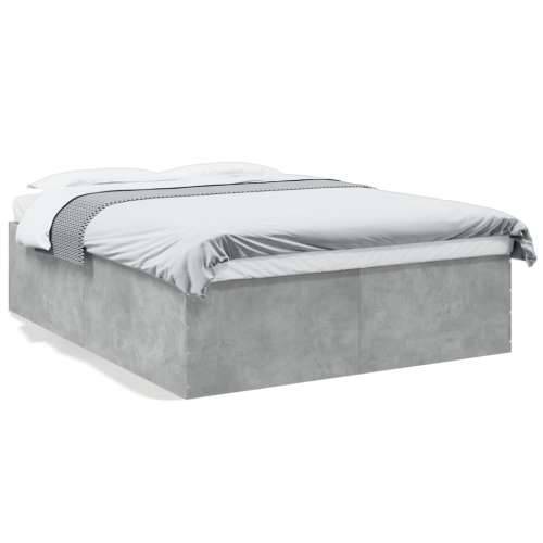 Okvir kreveta siva boja betona 160x200 cm od konstruiranog drva - Beton siva 160 x 200 cm 45 cm Cijena