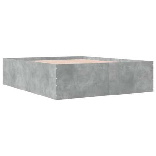 Okvir kreveta siva boja betona 160x200 cm od konstruiranog drva - Beton siva 160 x 200 cm 45 cm Cijena