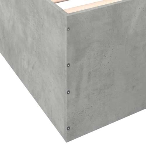 Okvir kreveta siva boja betona 160x200 cm od konstruiranog drva - Beton siva 160 x 200 cm 45 cm Cijena