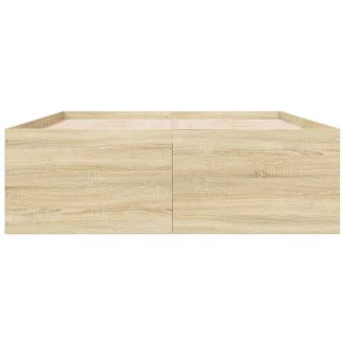 Okvir za krevet boja hrasta 140 x 200 cm konstruirano drvo - sonoma hrast 140 x 200 cm 45 cm Cijena
