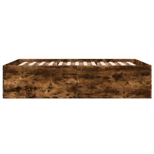 Okvir kreveta boja hrasta 140 x 200 cm od konstruiranog drva - Dimljeni hrast 140 x 200 cm 45 cm Cijena