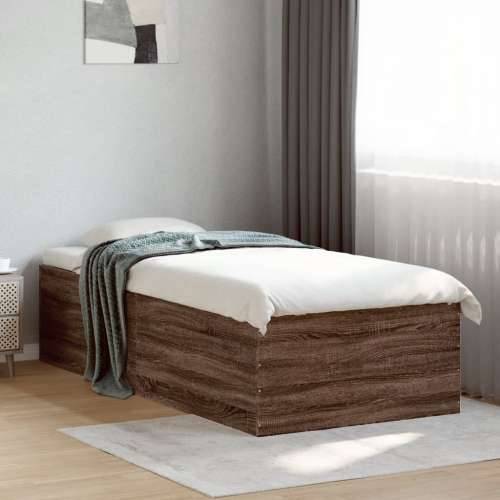 Okvir za krevet smeđi hrast 90x190 cm konstruirano drvo - Smeđi hrast 90 x 190 cm 45 cm Cijena