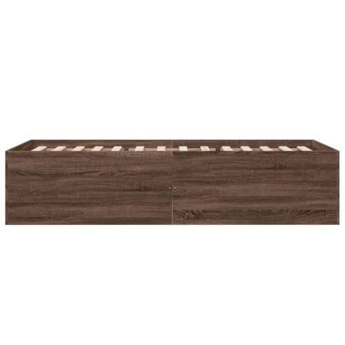 Okvir za krevet smeđi hrast 90x190 cm konstruirano drvo - Smeđi hrast 90 x 190 cm 45 cm Cijena