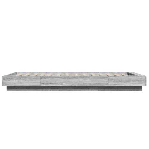 Okvir za krevet boja hrasta 75 x 190 cm od konstruiranog drva - Sivi hrast sonoma 75 x 190 cm Cijena