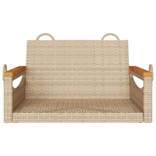 Klupa za ljuljanje bež 63x62x40 cm od poliratana - Bež 63 x 62 x 40 cm 1 Ne Cijena