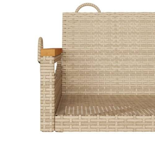 Klupa za ljuljanje bež 63x62x40 cm od poliratana - Bež 63 x 62 x 40 cm 1 Ne Cijena