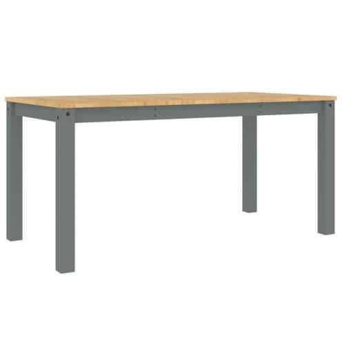 Blagovaonski stol Panama sivi 160x80x75 cm od masivne borovine - 1 Siva 160 cm Cijena