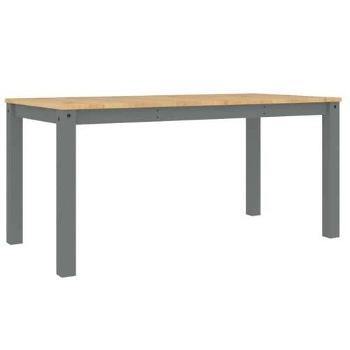Blagovaonski stol Panama sivi 160x80x75 cm od masivne borovine - 1 Siva 160 cm Cijena