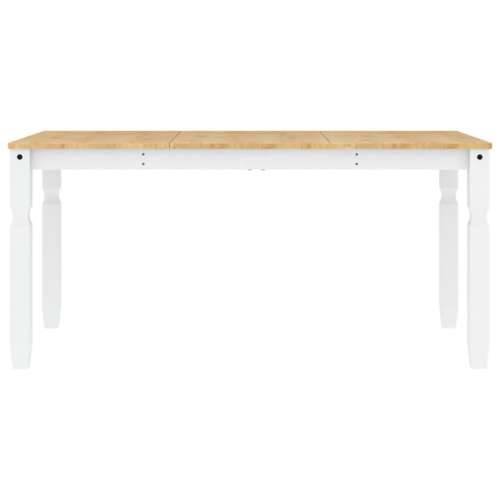 Blagovaonski stol Corona bijeli 160x80x75cm od masivne borovine Bijela 1 160 cm Cijena