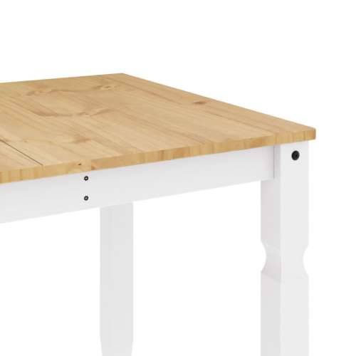 Blagovaonski stol Corona bijeli 160x80x75cm od masivne borovine Bijela 1 160 cm Cijena
