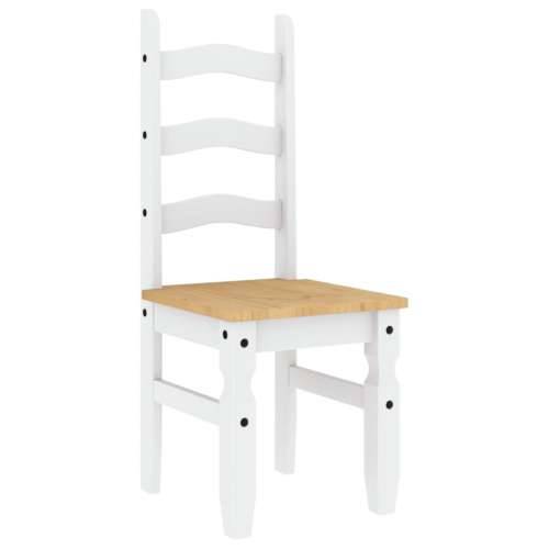 Blagovaonske stolice Corona 2 kom 42x47x107 cm masivna borovina - Bijela 1 Cijena