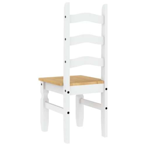 Blagovaonske stolice Corona 2 kom 42x47x107 cm masivna borovina - Bijela 1 Cijena