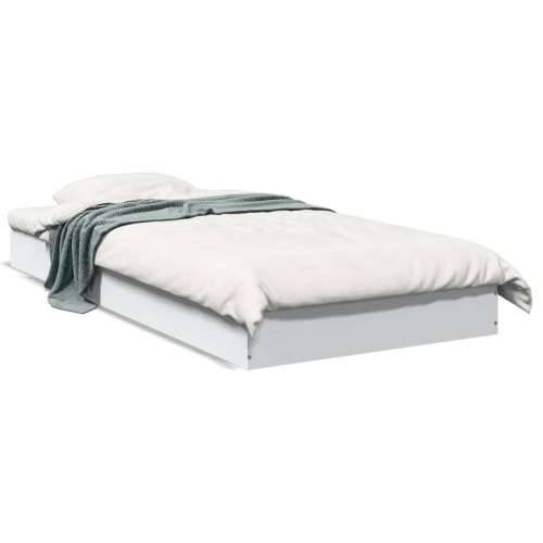 Okvir za krevet bijeli 90x200 cm konstruirano drvo Cijena