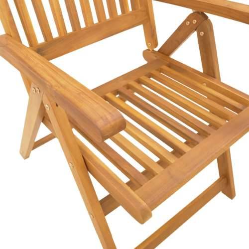 Vrtna garnitura - 5-dijelni vrtni blagovaonski set od masivnog bagremovog drva - 140 x 80 x 74 cm 4 Cijena