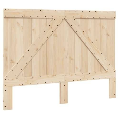 Okvir za krevet s uzglavljem 160 x 200 cm od masivne borovine - Prirodna 160 x 200 cm Ne with triangle headboard Cijena