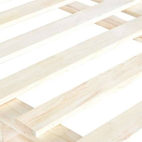 Okvir za krevet s uzglavljem 160 x 200 cm od masivne borovine - Prirodna 160 x 200 cm Ne with triangle headboard Cijena