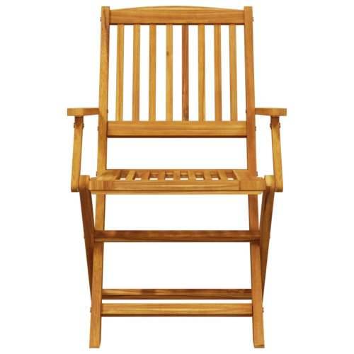3-dijelni sklopivi bistro set od masivnog bagremovog drva - 60 cm with armrests Osmerokut 1 Cijena