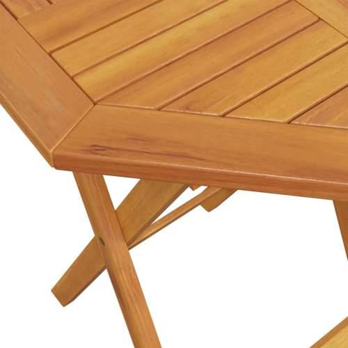 3-dijelni sklopivi bistro set od masivnog bagremovog drva - 60 cm with armrests Osmerokut 1 Cijena