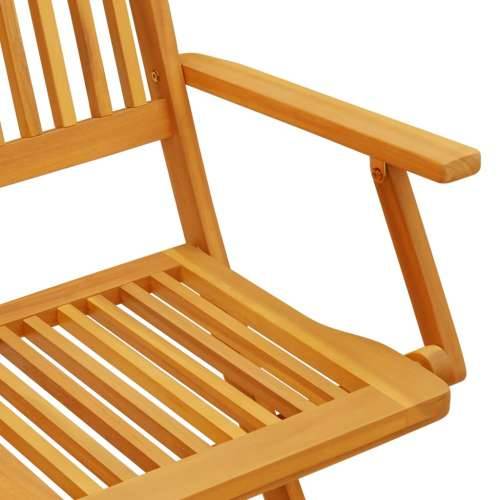 3-dijelni sklopivi bistro set od masivnog bagremovog drva - 60 cm with armrests Osmerokut 1 Cijena