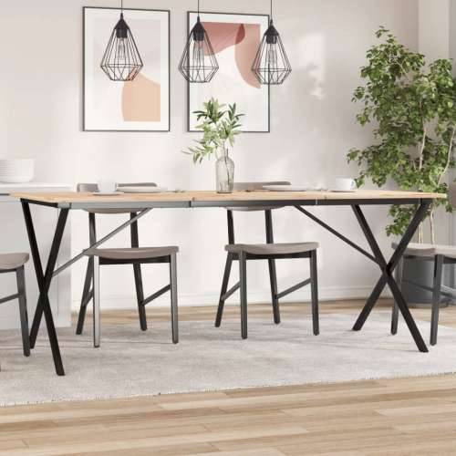 Noge za blagovaonski stol X-oblika 160x80x73cm čelik Cijena