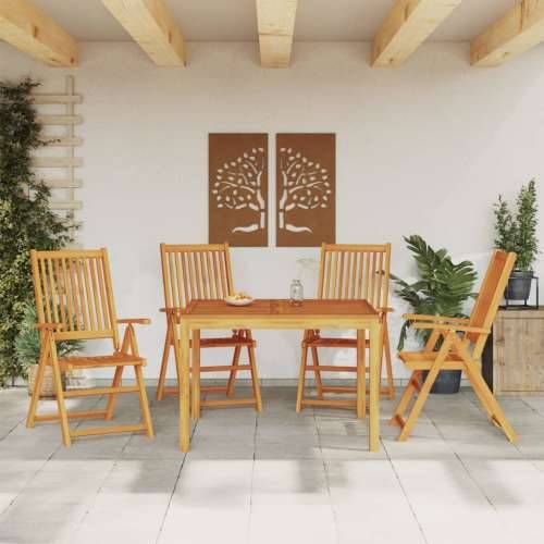Vrtna garnitura - 5-dijelni vrtni blagovaonski set od masivnog bagremovog drva - 110 x 110 x 75 cm 4 Cijena