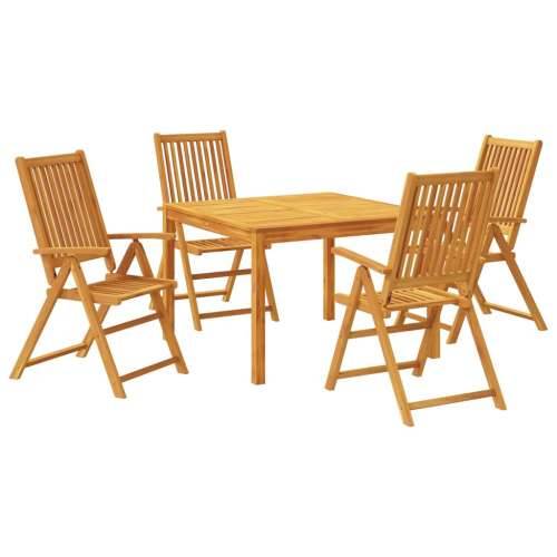 Vrtna garnitura - 5-dijelni vrtni blagovaonski set od masivnog bagremovog drva - 110 x 110 x 75 cm 4 Cijena