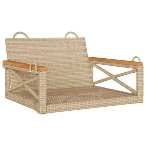 Klupa za ljuljanje bež 63x62x40 cm od poliratana Bež 62 x 63 x 40 cm 1 Ne Cijena