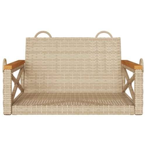 Klupa za ljuljanje bež 63x62x40 cm od poliratana Bež 62 x 63 x 40 cm 1 Ne Cijena