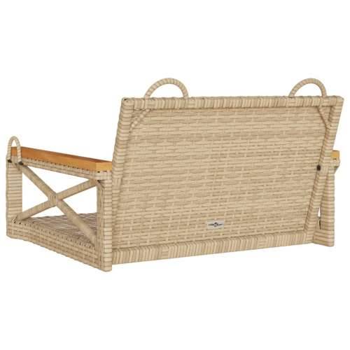 Klupa za ljuljanje bež 63x62x40 cm od poliratana Bež 62 x 63 x 40 cm 1 Ne Cijena