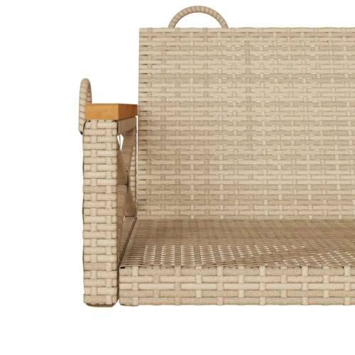 Klupa za ljuljanje bež 63x62x40 cm od poliratana Bež 62 x 63 x 40 cm 1 Ne Cijena