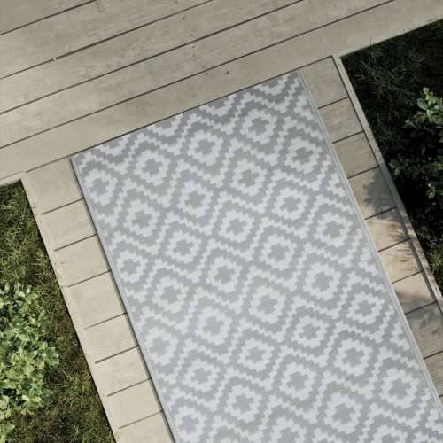 Vanjski tepih ARAKIL sivi 80x150 cm PP - Bijela i svijetlo siva 80 x 150 cm 1 Cijena