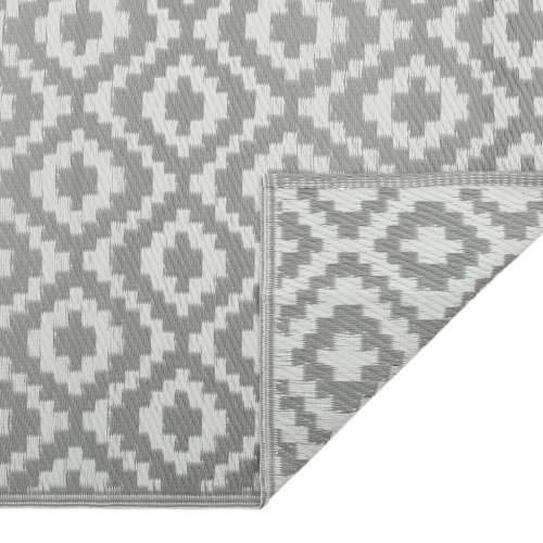 Vanjski tepih ARAKIL sivi 80x150 cm PP - Bijela i svijetlo siva 80 x 150 cm 1 Cijena