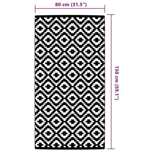 Vanjski tepih ARAKIL sivi 80x150 cm PP - Bijela i svijetlo siva 80 x 150 cm 1 Cijena
