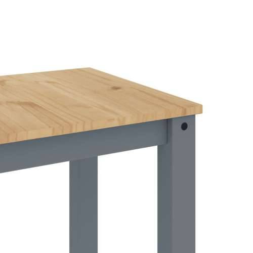 Blagovaonski stol Panama sivi 117x60x75 cm od masivne borovine - 1 Siva 117 cm Cijena