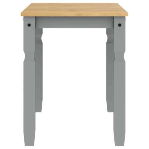 Blagovaonski stol Corona sivi 112x60x75 cm od masivne borovine - 1 Siva 117 cm Cijena