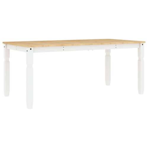 Blagovaonski stol Corona bijeli 180x90x75 cm masivna borovina - 1 Bijela 180 cm Cijena