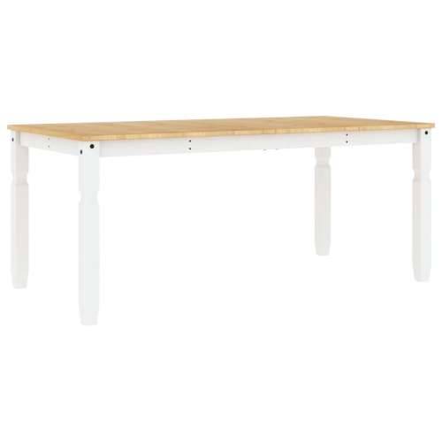 Blagovaonski stol Corona bijeli 180x90x75 cm masivna borovina - 1 Bijela 180 cm Cijena